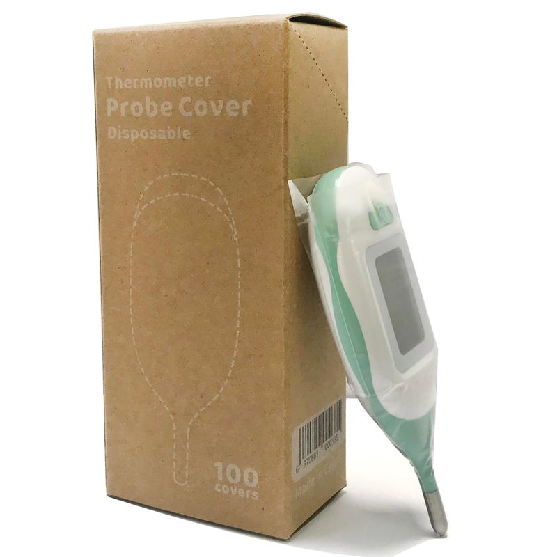 Nomeoop Disposable Cover for Rectal Thermometers - Special for Large Display & Short Probe Baby/Pet Rectal Thermometers (Covers -100 pcs) - Image 2